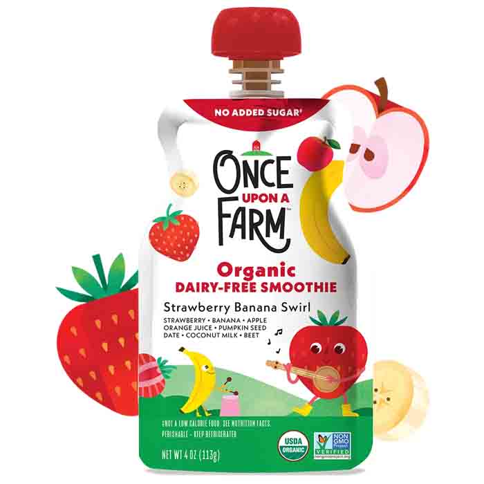 Once Upon A Far - Baby Food - Strawberry, 3.2fo (Pack of 8)