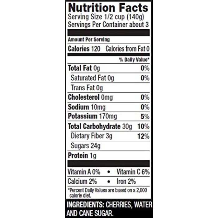 Oregon Cherry Light Sweet Pitted 15 Oz - Pack Of 8