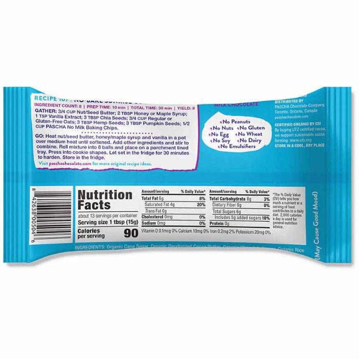 Pascha - Baking Chip Chocolate Rice Milk, 7 Oz - Pack Of 8