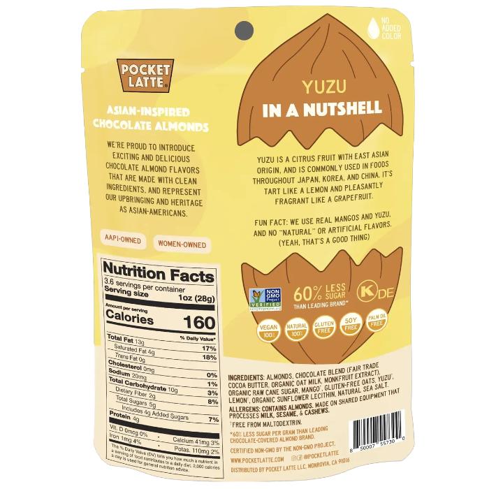 Pocket Latte - Chocolate Coated Almonds, 3.53oz | Multiple Flavors