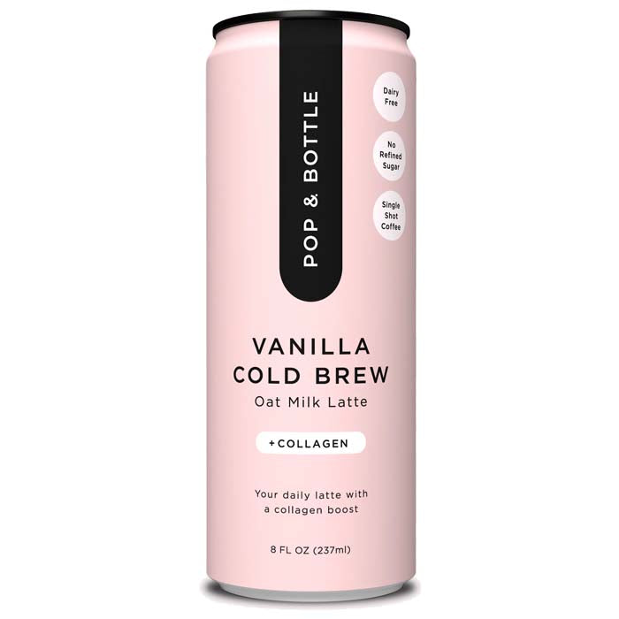 Pop And Bottle - Oat Latte - Vanilla, 8fo (Pack of 12)