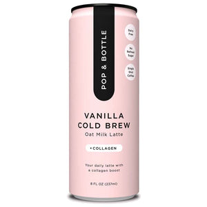 Pop & Bottle - Latte Oat Milk Vanilla, 8oz | Pack of 12