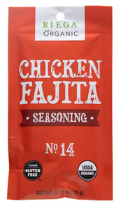 Riega Foods - Chicken Fajta Seasoning, 0.71 Oz | Pack of 8