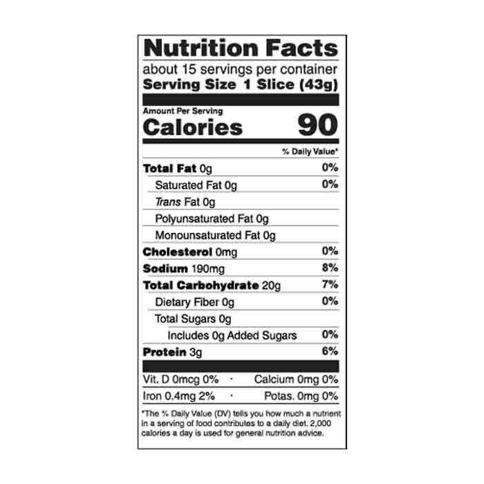 Rudis - Sourdough Bread - Original, 22oz (Pack of 8)