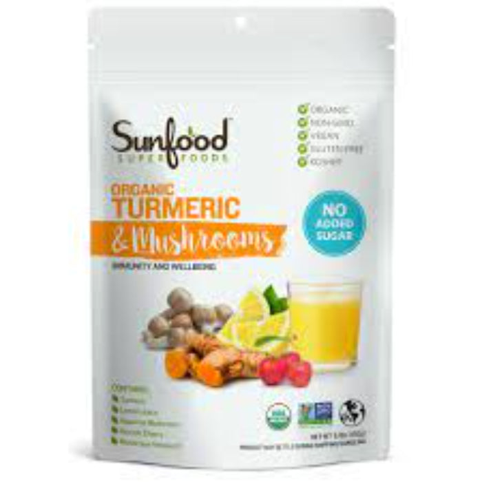 Sunfood Superfoods Turmeric Mshroom Pwdr Org 6.8 Oz - Pack Of 1