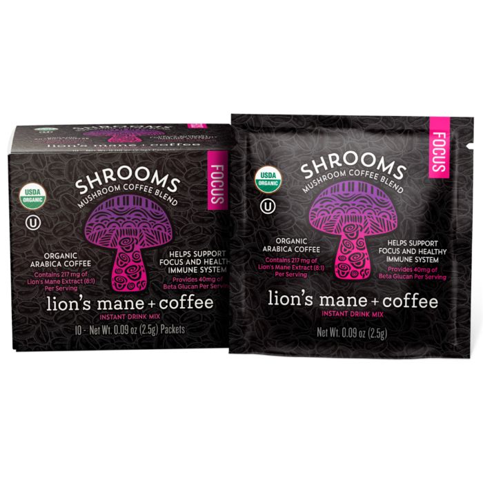Shrooms - Coffee with Lion's Mane, 10 Pc - Pack of 12
