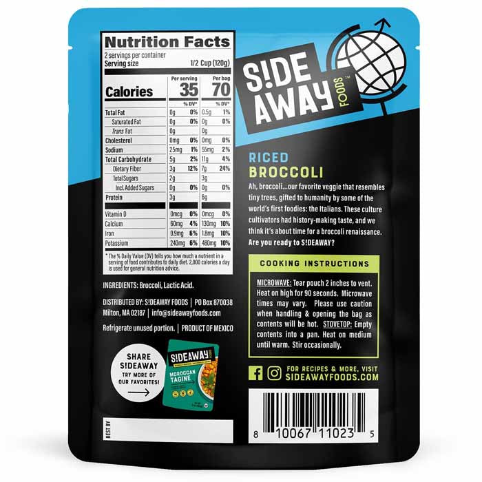 Sideway Foods - Riced Broccoli, 8.5oz