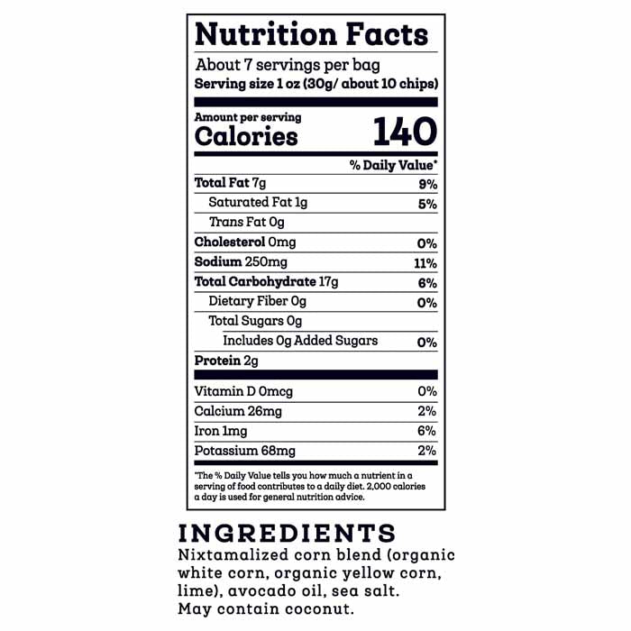 Siete - Totopos Lime Tortilla Corn Chips, 7.5 Oz | Pack of 6