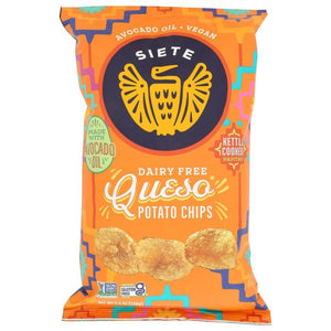 Siete - Chips Potato Queso, 5.5 Oz | Pack of 6
