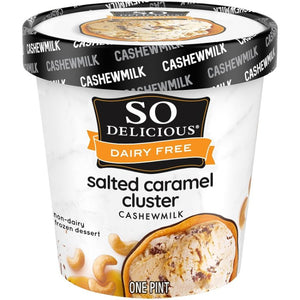 So Delicious - Frozen Dessert Cashew Milk Salted Caramel, 16 oz | Pack of 8