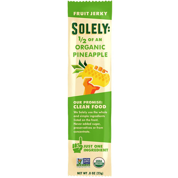 Solely - Pineapple Organic Fruit Jerky, 0.8 oz