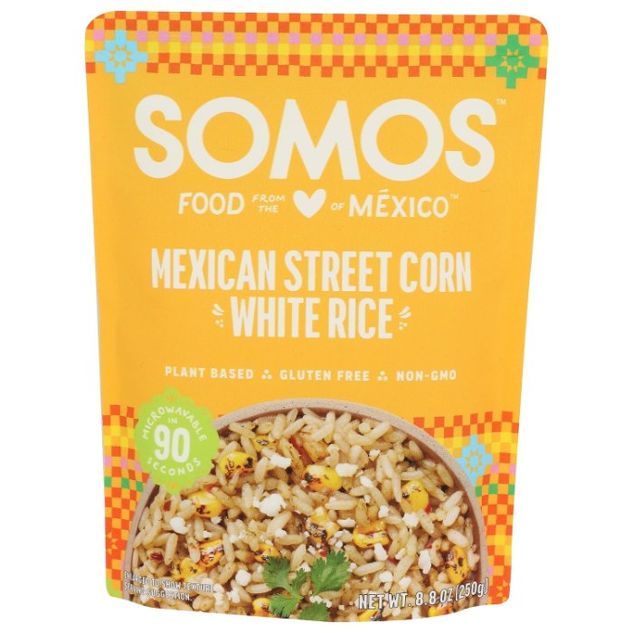 Somos - Mexican Street Corn White Rice, 8.8 oz | Pack of 6