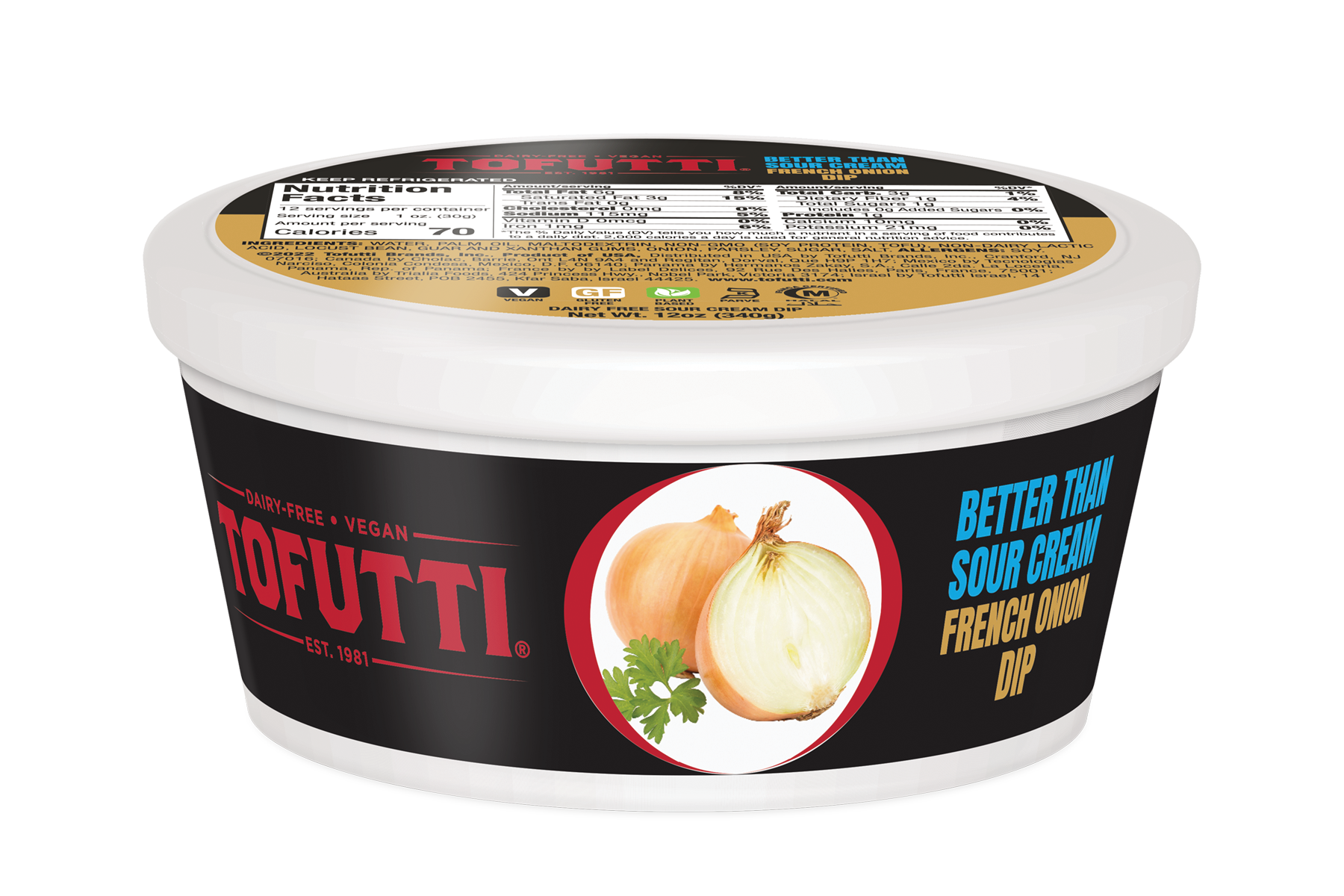 Tofutti - Better Than Sour Cream Dips, 12oz | Multiple Flavors