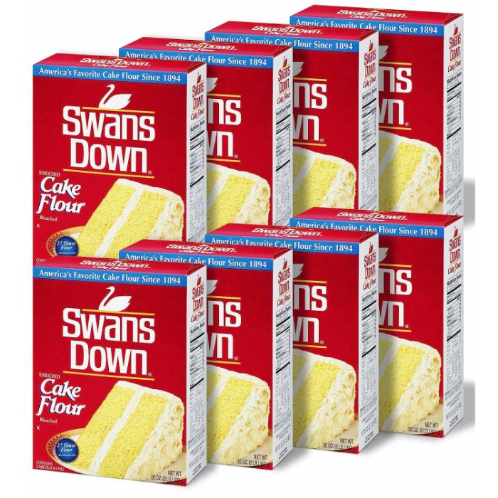 Swans - Flour Cake Regular, 32 Oz | Pack Of 8