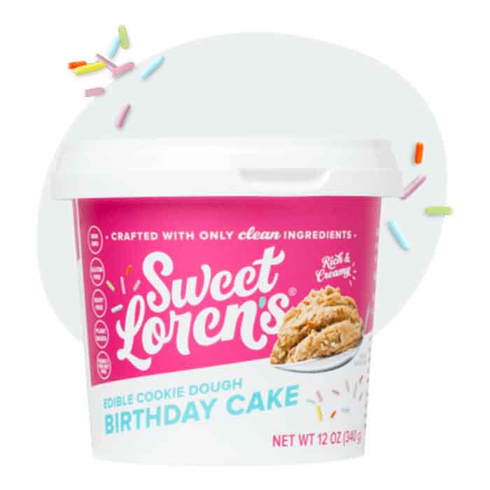Sweet Lorens - Cookie Dough - Sugar Cookie, 12oz (Pack of 6)