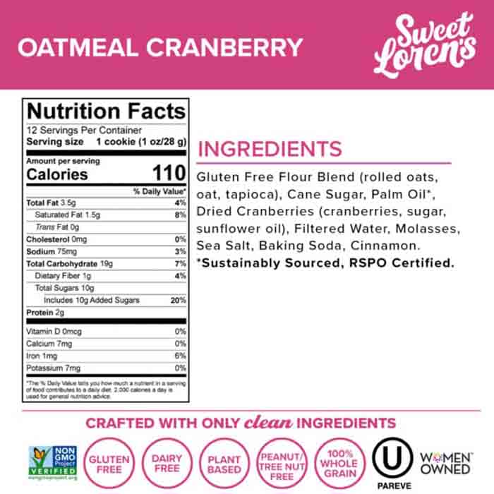 Sweet Lorens - Cookie Dough - Sugar Cookie, 12oz (Pack of 6)