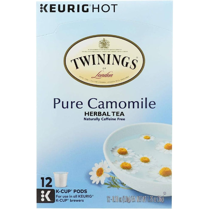 Twinings – Tea K‑Cup Pure Chamomile, 12 Count | Pack of 6