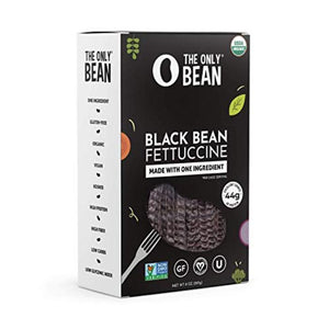 The Only Bean - Pasta Black Bean Fettuccine, 8oz | Pack of 6