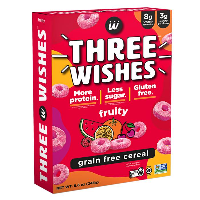 Three Wishes - Unsweetened Grain Free Cereal 8.6 OZ - Pack of 6