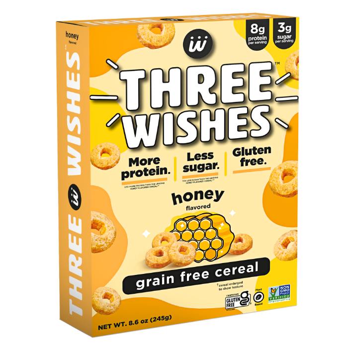 Three Wishes - Unsweetened Grain Free Cereal 8.6 OZ - Pack of 6