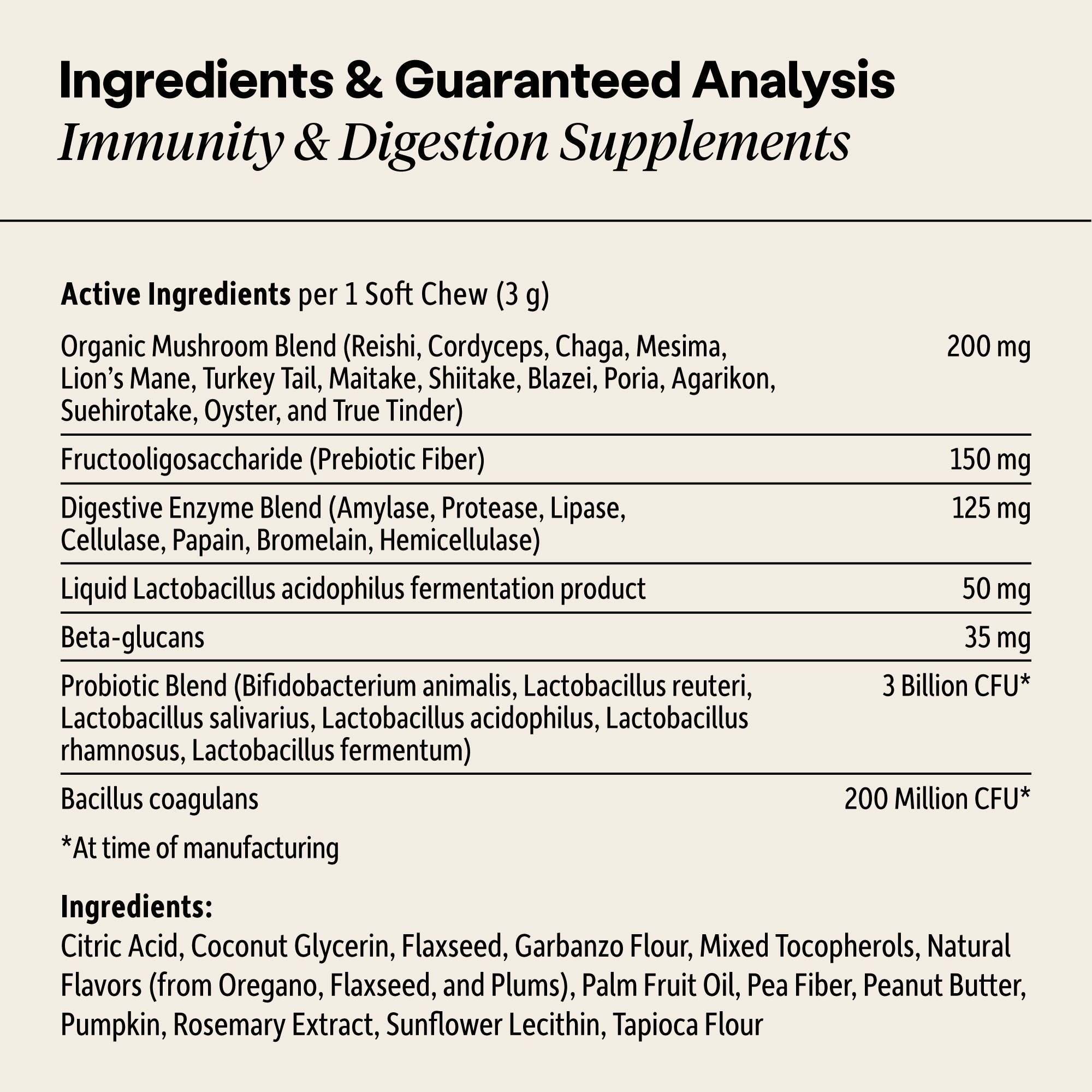 Wild Earth - Immunity & Digestion Dog Supplements, 60pc