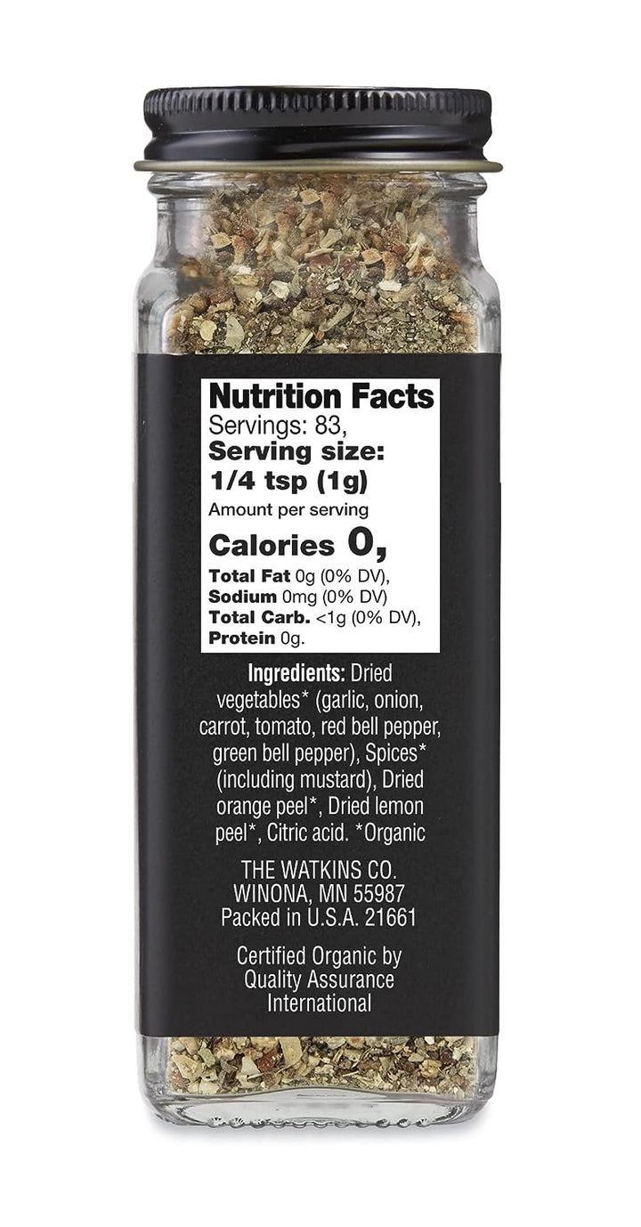 Watkins Spice Garlic Herb Organic 2.9 Oz - Pack Of 3