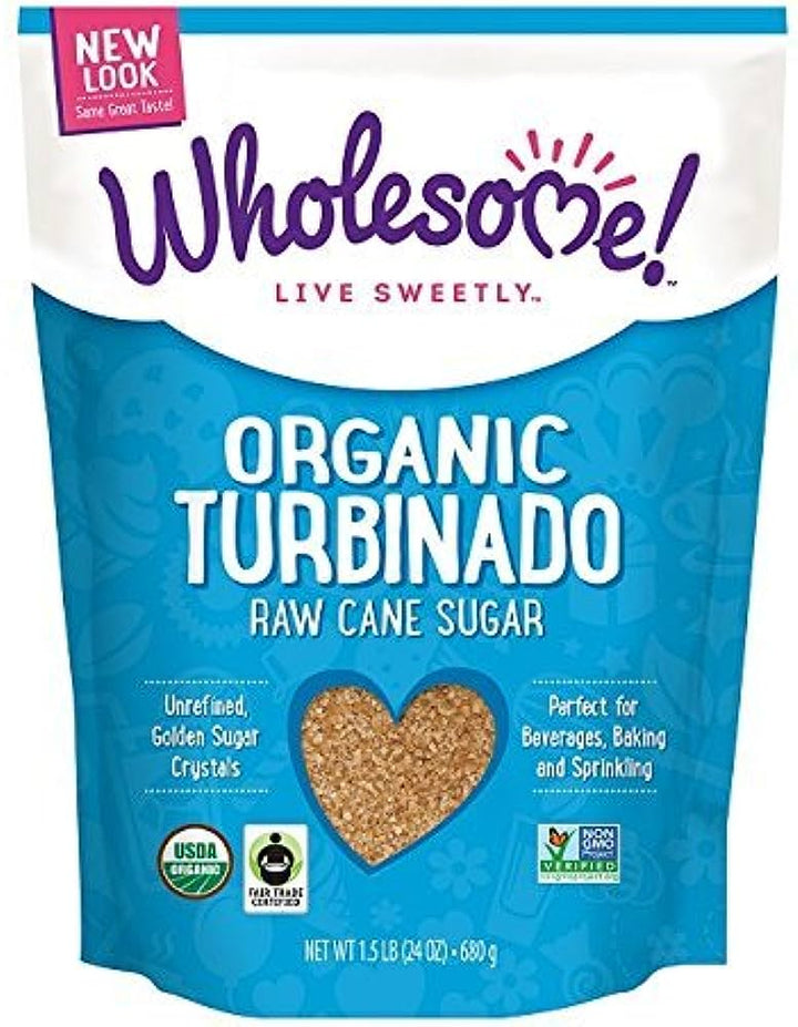 Wholesome - Turbinado Raw Org, 24 Oz | Pack Of 3