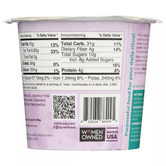 Yishi - Bubble Tea Oatmeal, 1.76oz | Multiple Flavors