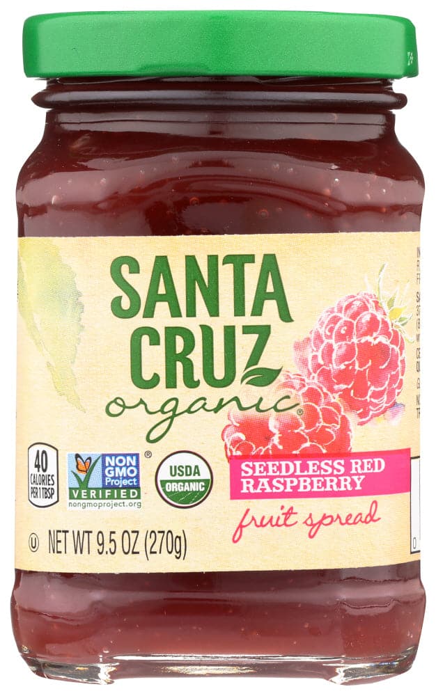 Santa Cruz Fruit Spread, Red Raspberry, 9.5 oz
 | Pack of 6 - Plan-txs