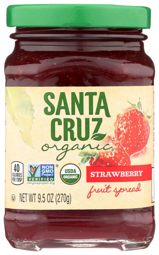 Santa Cruz Organic Fruit Spread Strawberry 9.5 Oz | Pack of 6 - Plan-txs