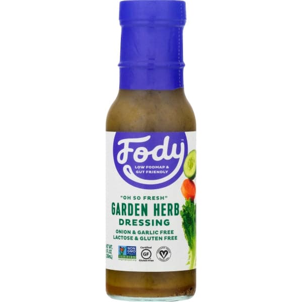Fody Food Co - Garden Herb Dressing, Low FODMAP, 8oz | Pack of 6 - Plan-txs
