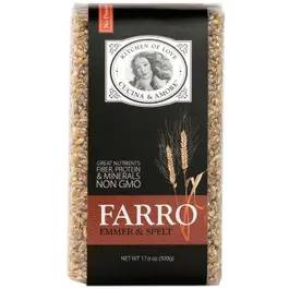Cucina & Amore Beans Farro, 17.6 Oz | Pack of 8 - Plan-txs