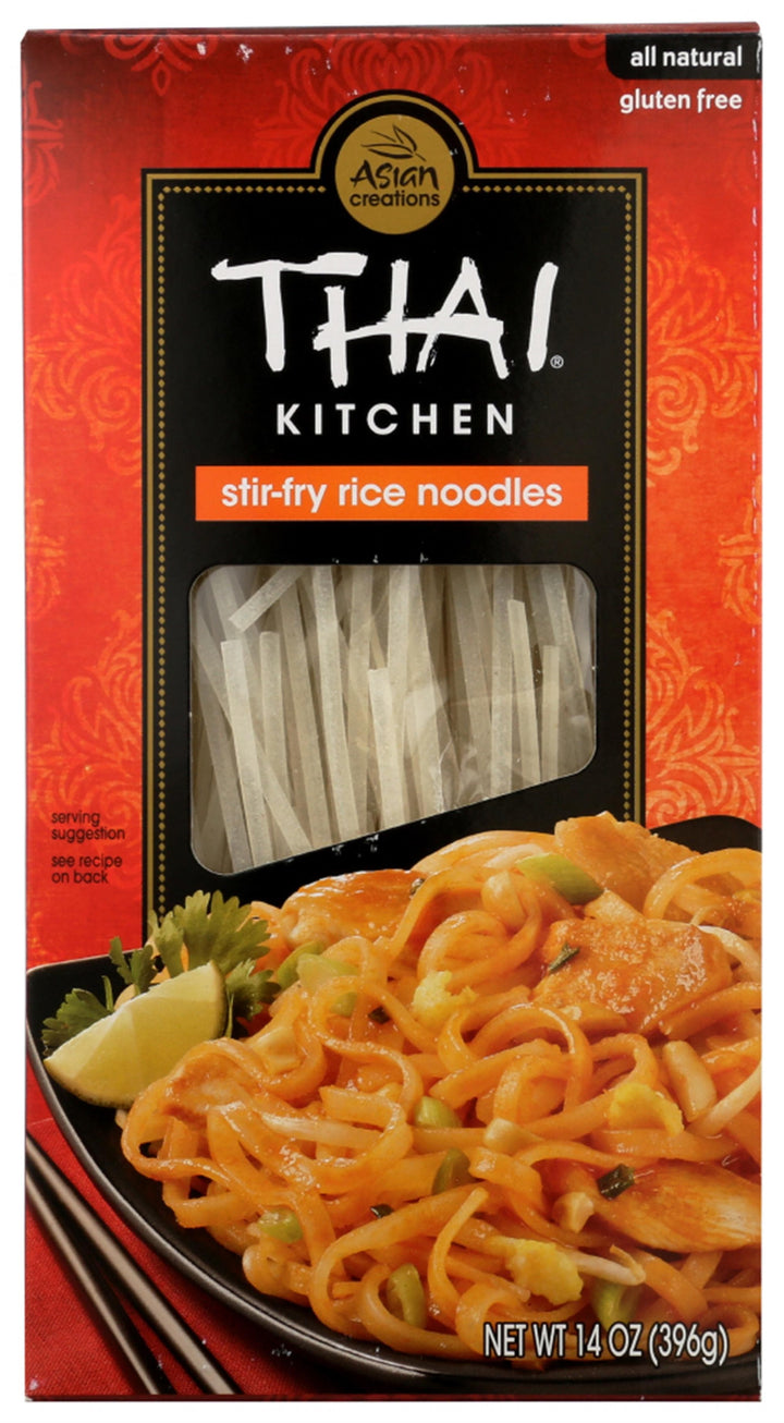 Thai Kitchen Stir Fry Rice Noodles, 14 oz | Pack of 12 - Plan-txs