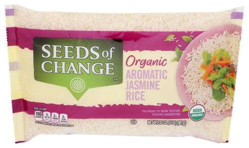 SEEDS OF CHANGE - Organic Aromatic Jasmine Rice, 2 Lb
 | Pack of 6 - Plan-txs