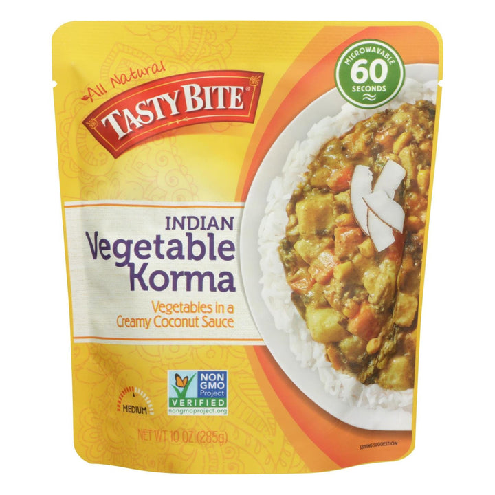 Tasty Bite Vegetable Korma Entree, 10 oz | Pack of 6 - Plan-txs
