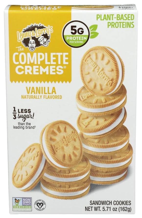 Lenny & Larry's: Vanilla Complete Cremes Cookies, 5.71 Oz | Pack of 9 - Plan-txs
