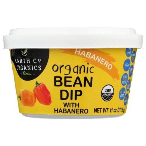 Earth Co Organic Dip Bean Habanero, 11 Oz | Pack of 6 - Plan-txs