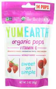 YumEarth - Organic Vitamin C Pops Assorted 3 Oz | Pack of 6