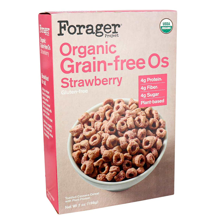 Forager Project Organic Grain-Free Os Strawberry, 198g | Pack of 8 - Plan-txs