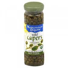 Mediterranean Organic Wild Capers Non-pareil, 3.5 Oz | Pack of 12 - Plan-txs