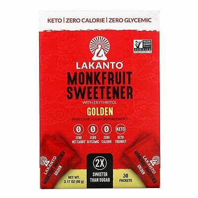 Lakanto Golden Fruit Monkfruit Sweetener Stick, 3.17 oz | Pack of 8 - Plan-txs