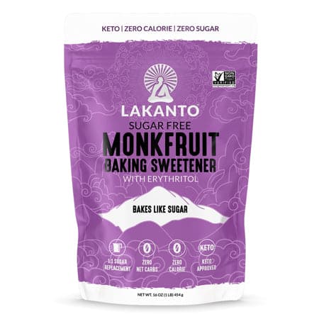 Lakanto Monkfruit Baking Sweetener with Erythritol (Sugar Free) - 16 Oz | Pack of 8 - Plan-txs