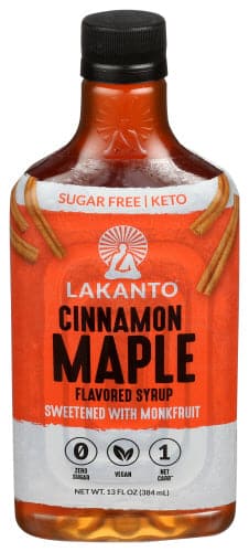 Lakanto, Cinnamon Maple Flavored Syrup, 13 oz 
 | Pack of 8 - Plan-txs