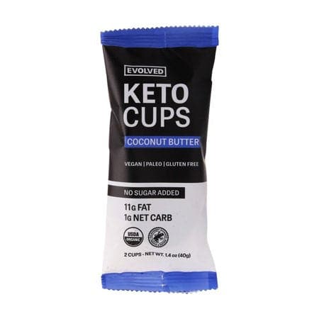 Evolved - Chocolate Keto Cups Pack Coconut Butter - 2 Pack | Pack of 9 - Plan-txs