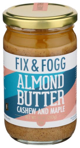 Fix & Fogg - Cashew & Maple Almond Butter, 10 OZ | Pack of 6 - Plan-txs