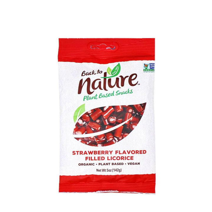 NATURE Strawberry Flavored Filled Licorice 5oz
 | Pack of 12 - Plan-txs