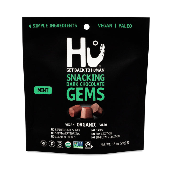 Hu Mint Snacking Organic Gems 3.5 Oz | Pack of 6 - Plan-txs