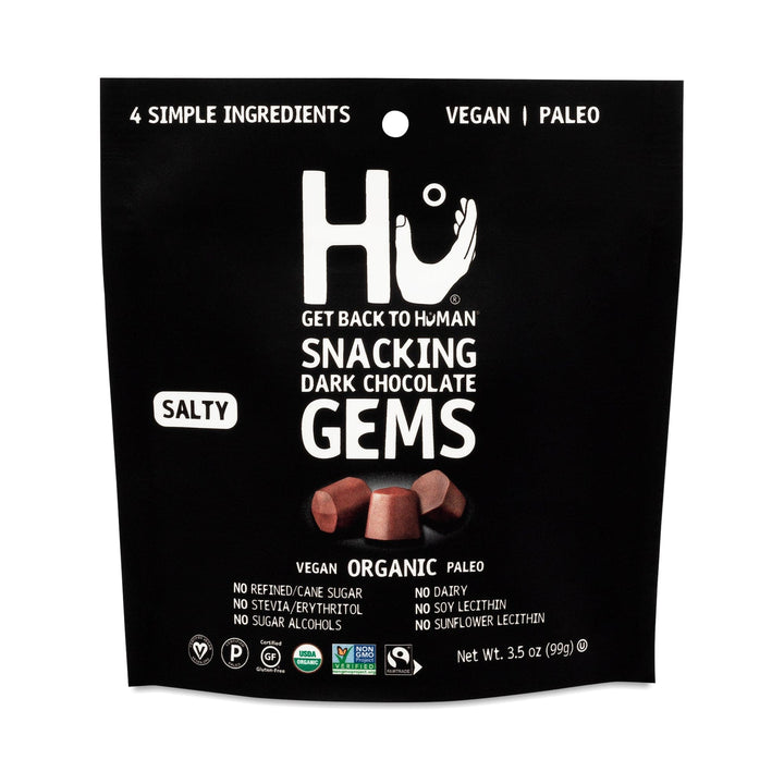 Hu Salty Snacking Organic Gems 3.5 Oz | Pack of 6 - Plan-txs