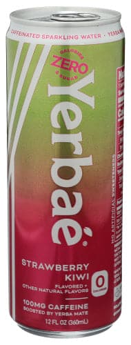 Yerbae: Enhanced Sparkling Water Strawberry Kiwi, 12 Fl Oz | Pack of 12 - Plan-txs