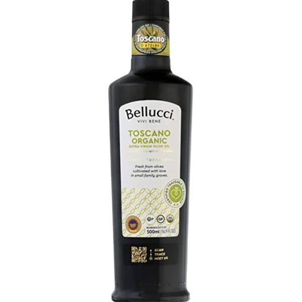 Bellucci Premium Oil Olive Toscanco Organic, 500 ml | Pack of 6 - Plan-txs